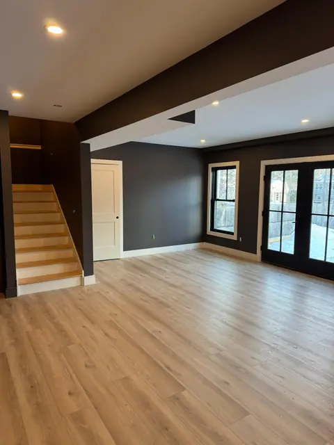 Bright living room interior painted by Sharp Painting