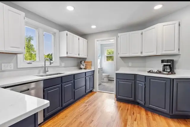 Kitchen and trim detail by Sharp Painting