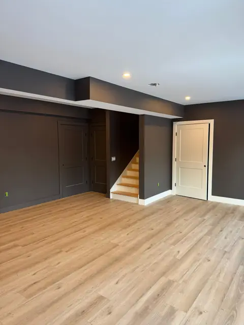 Open-plan interior finished by Sharp Painting